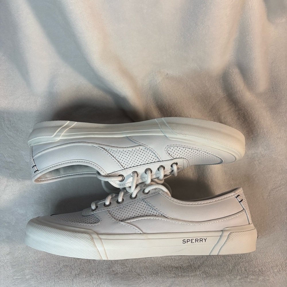 Sperry soletide white leather sneakers - Picture 4 of 6